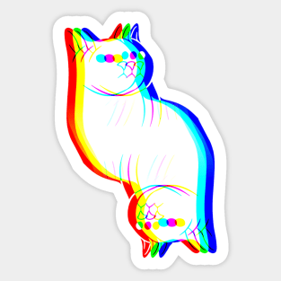 Cat Prism Sticker